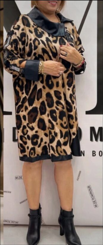 Tunika leopardo raštu